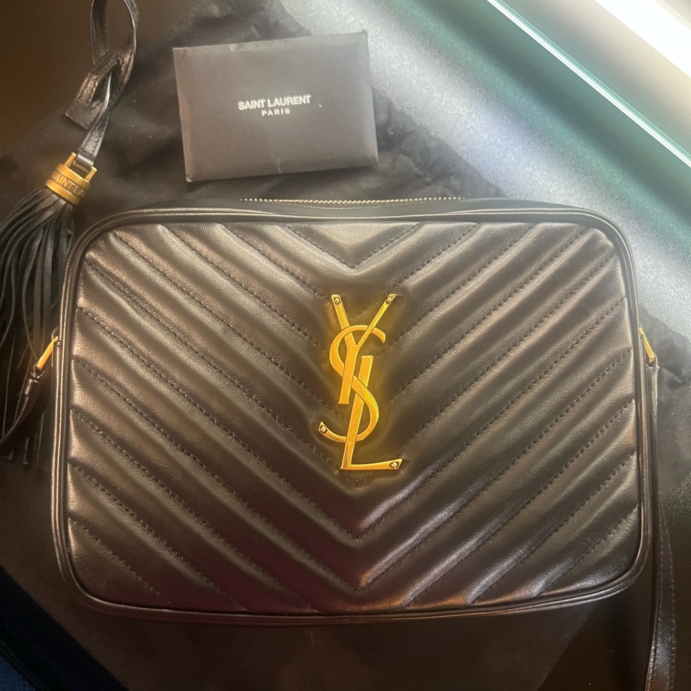 Saint Laurent Quilted LOU CAMERA BAG IN QUILTED LEATHER
